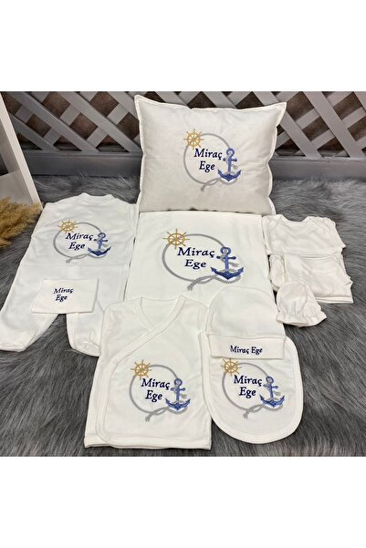 forbebis طقم خروج من المستشفى مطرز مكون من 11 قطعة من Baby Pattern