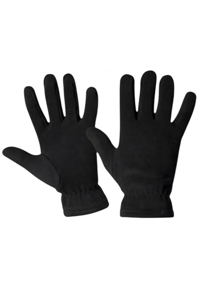 Vira Unisex Black Thermal Winter Quality Fleece Gloves