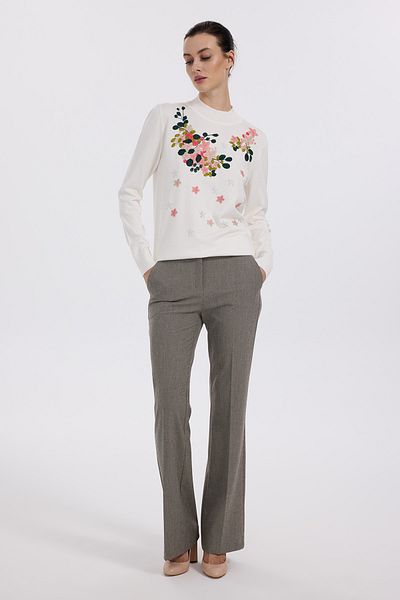 Ekol Mink Patterned Flared Trousers