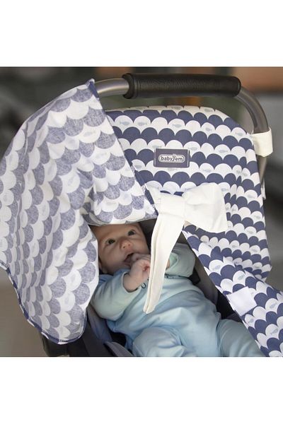 Babyjem Protectie soare pentru scaun auto 0-13 kg (Culoare: Indigo)