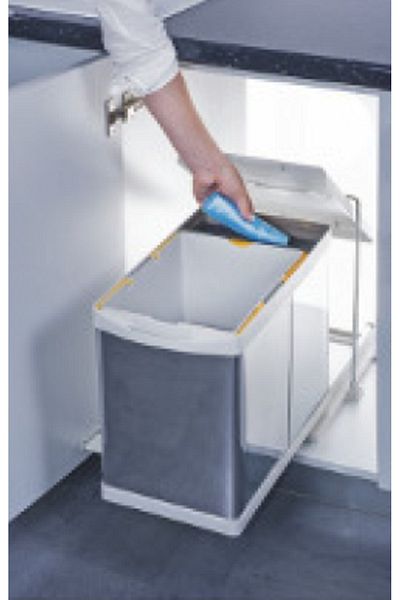 Pelikan Coș de gunoi din crom inoxidabil - 20 1 Lt, lățime minimă a capacului 40 cm