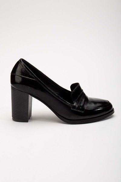 ANALİN SHOES Piele naturală Piele lacuită neagră - Pantofi cu toc Saraçlı Classic pentru femei
