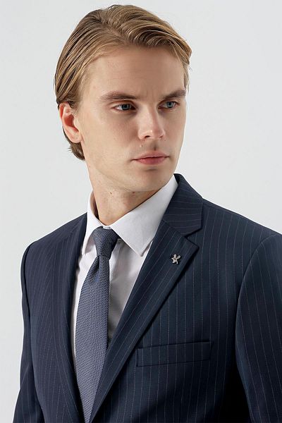 İmza Dark Anthracite Mono Collar Woolless 4 Drop Comfort Classic Suit 1001235170