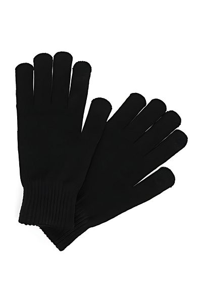 Yünsa Black Double Layer Wool Gloves