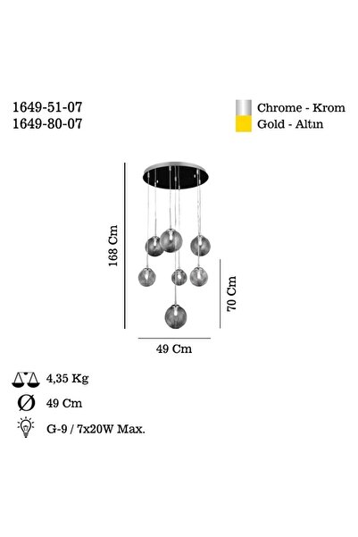 LUCEA OSCAR 6+1 KROM SARKIT AVIZE 7XG9