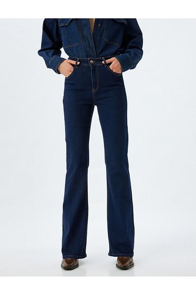 Koton Dark Indigo Women's Jean Trousers - 5Wal40016Md