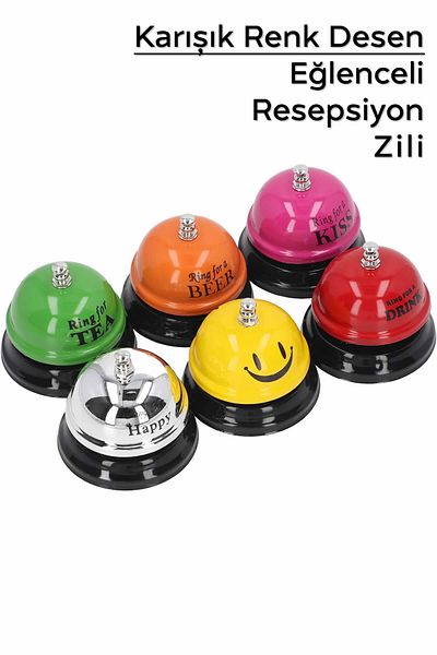ARVALE Colorful Metal Reception Bell - Mother Education Meal Bell with Message