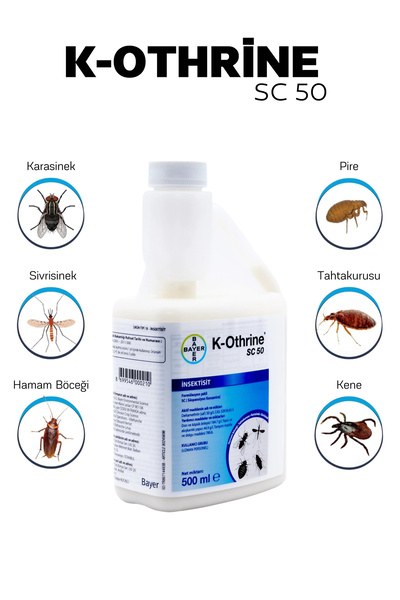 Bayer K-Othrine Sc 50 Haşere Öldürücü 500 ml