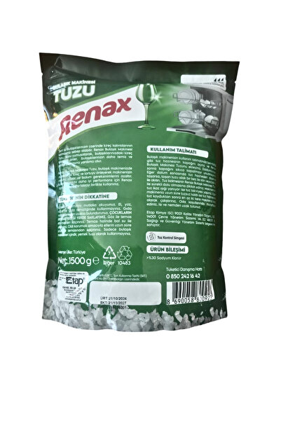 RENAX BULAŞIK MAKİNESİ TUZU 1500 G