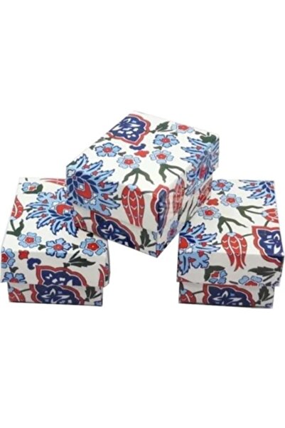 BURAKKUTU Çini Karton Takı Yüzük Kutusu 100 Lü Paket (İÇİ SÜNGERLİ) Ebatları ...