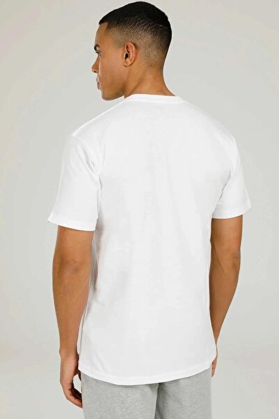 Vans Κλασικό Tee-b Λευκό Ανδρικό T-Shirt Vn0a7y46yb21