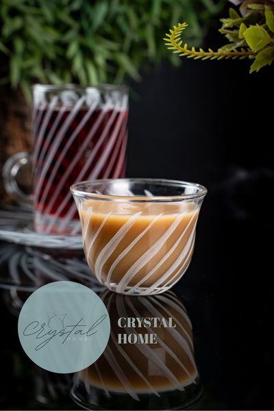 crystal home 18 Piece Tea and Coffee Set