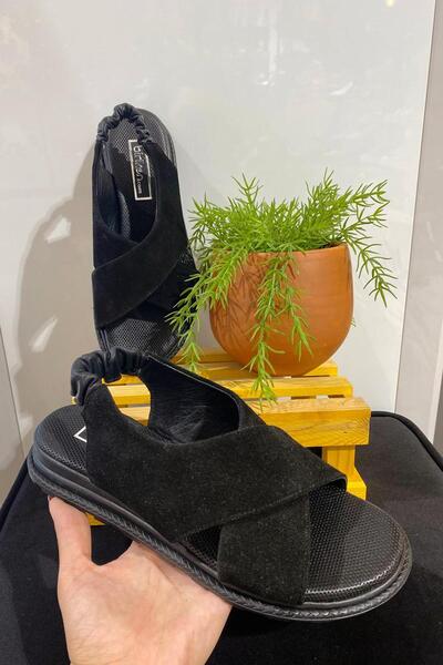 Birikon Originalni Antilop krst Sandale CRNI