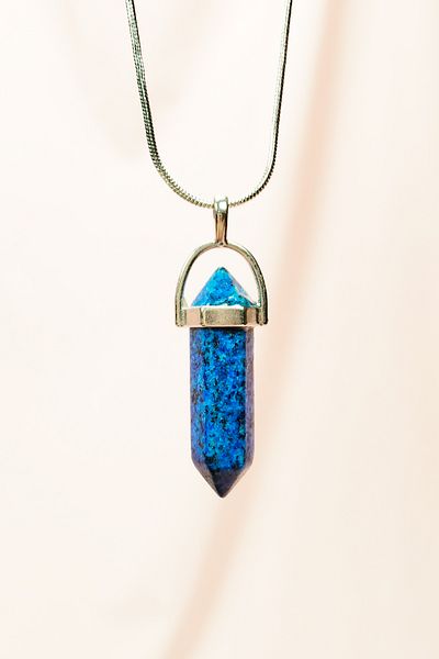 STUMBANNG Labradorite natural stone handmade design necklace with chain: 3.5 cm chain: 20 cm boxed