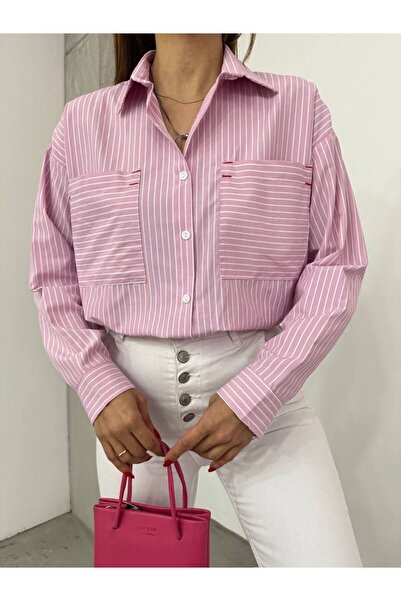 Asia ASİA (POPLİN KUMAŞ) ÇİZGİLİ GÖMLEK