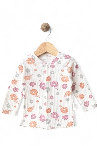 Dumledo Colorful Daisy Patterned 2-Piece Baby Pajama Set (Top & Bottom)
