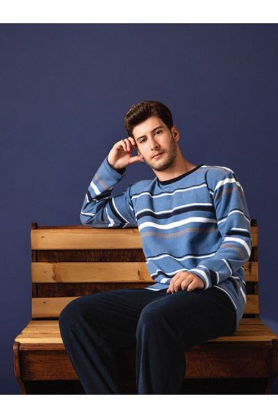 Sude Men's Fleece Pajama Set