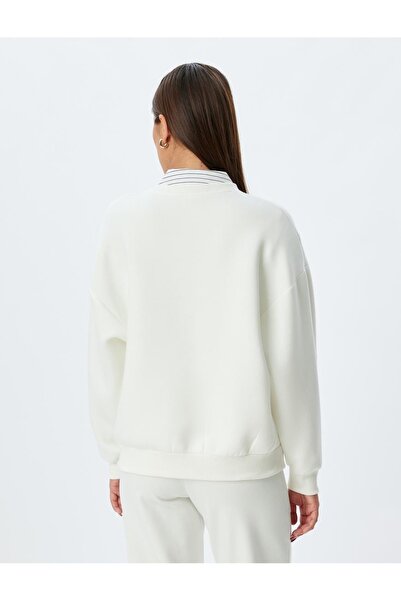 Koton Γυναικείο ιδρώτας 5wak10108ek - Λευκό