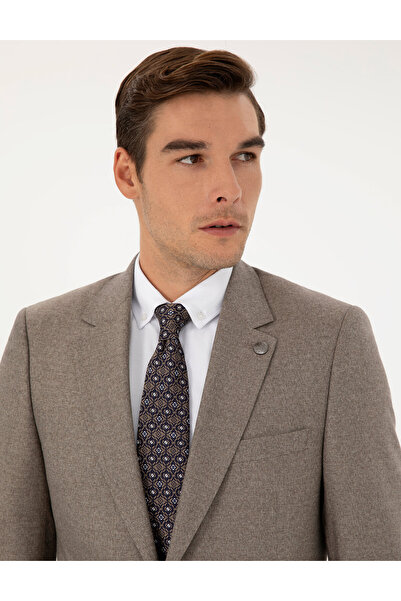 Pierre Cardin Açık Kahverengi Slim Fit Takım Elbise 50295825-VR002