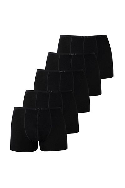 Arma Yıldız Ανδρική λεπτή μέση ελαστική Bamboo Boxer Black Πακέτο 5