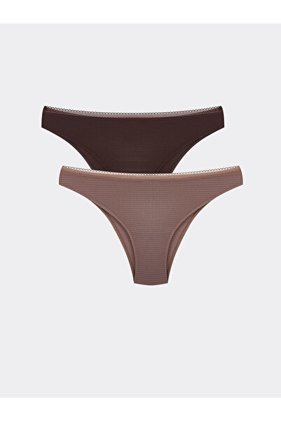 LC Waikiki Lw - Düz Brazilian Külot 2'li Paket