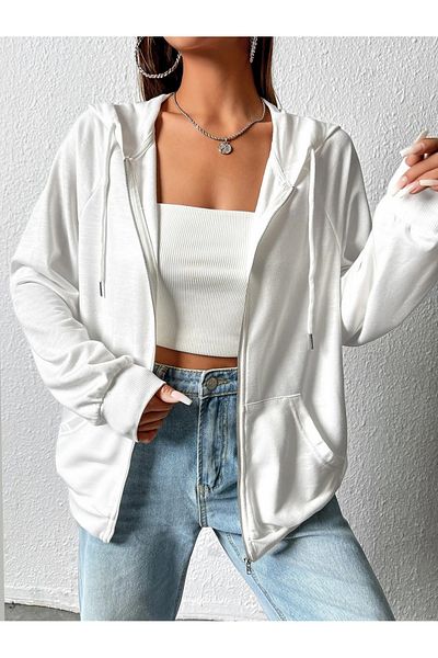 JANSO GROUP -Women's Sweatshirt Simple Hodies 3 Thread Compact Fabric (Cotton Inside)
