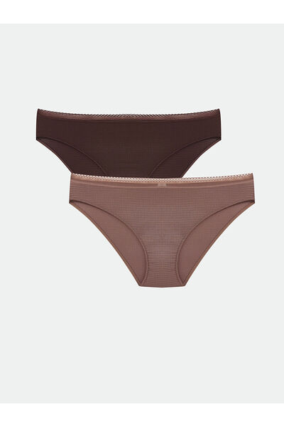 LC Waikiki Einfarbige Bikini-Slips im 2er-Pack