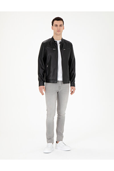 Pierre Cardin Siyah Suni Deri Ceket 50293984-001
