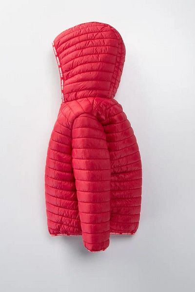 Minigimin Cicileri 1-10 Years Red Quilted Welsoft My Little Flowers Children's Coat Coat