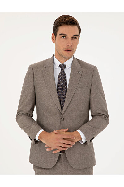 Pierre Cardin Açık Kahverengi Slim Fit Takım Elbise 50295825-VR002