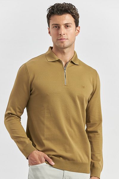 İmza Tricotaj tricotat cu mânecă lungă, cu gât polo, slim fit 1012245150