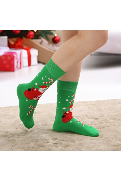 Esinti Ανδρικές Γυναικείες μακριές κάλτσες Χριστουγεννιάτικο χριστουγεννιάτικο δώρο Παιδική κάλτσα Πολύχρωμες μακριές κάλτσες