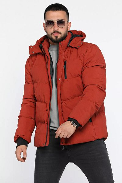 MİSHAR İTALİA Tile Hooded Lined Men's Puffer Jacket