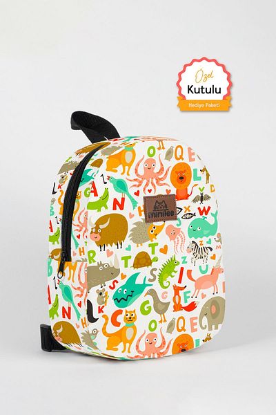 Minilee Animal Kingdom 0-8 Years - Kids Kindergarten, Nursery Backpack
