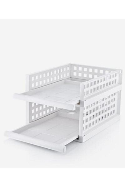 PANJI Maxi 4 Pieces White Smart Rack System - Organizer ντουλαπιών, συρτάρι και organizer