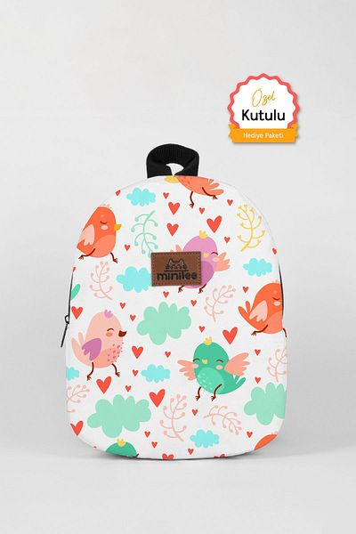 Minilee Cheerful Birds 0-8 Years - Children's Kindergarten, Nursery Backpack