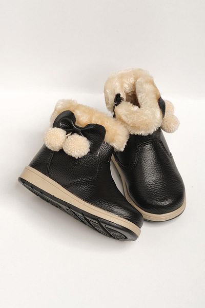 Oksit Rmd Tasseled Furry Girl's Baby Boots