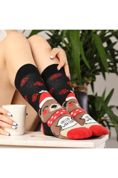 Esinti Ανδρικές Γυναικείες μακριές κάλτσες Χριστουγεννιάτικο χριστουγεννιάτικο δώρο Παιδική κάλτσα Πολύχρωμες μακριές κάλτσες