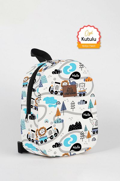 Minilee Cute Train Travel 0-8 Years - Kids Kindergarten, Nursery Backpack
