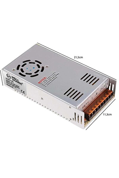WELL POWER Metal Kasa Adaptör 12v 40a Wellpower WP-1240M
