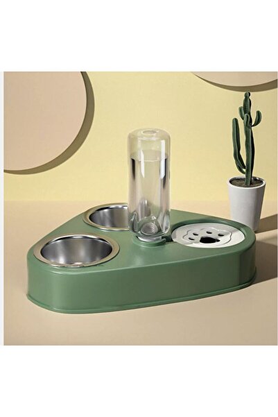 ShopFast Kedi Köpek Çelik Paslanmaz Kedi Mama Su Kabı Çelik Tas Suluk Evcil H...