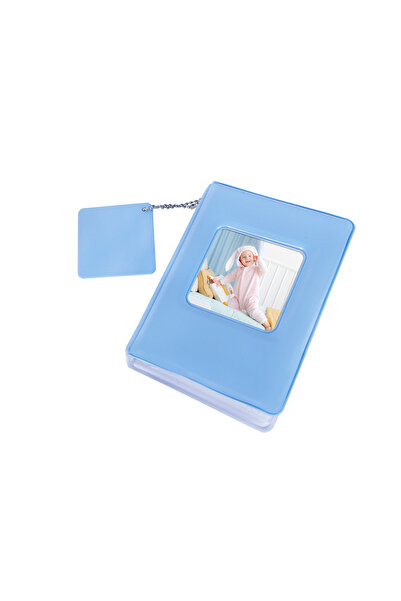 Nobbystar ألبوم صور أزرق Instax Mini Polacart بسعة 41 صورة