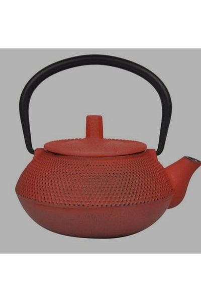 PANJI Cast Iron Teapot 300 ml Red Cast Iron Teapot