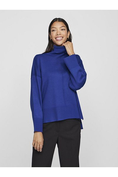 VILA Strickpullover mit Rollkragen