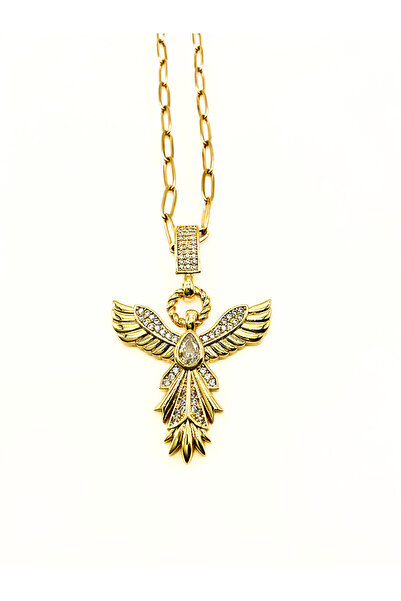 YOUDAY ACCESSORIES YOUDAY Çelik Ataç Zincirli Anka Kuşu Kolye