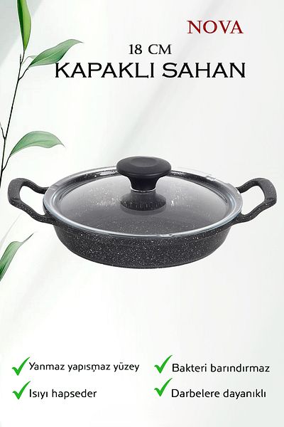 COOK KİTCHEN Nova 18 cm Covered Pan