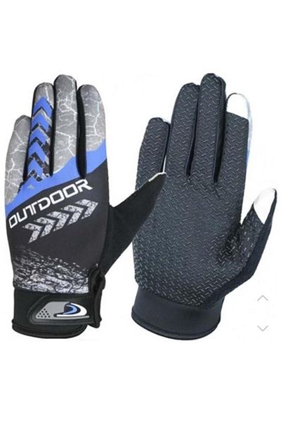 Tex XBYC Outdoor Mtb Seasonal Full Finger Cycling Gloves Large Gloves Blue