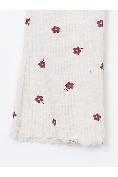 LC Waikiki Lcwk Elastic Waist Floral Baby Girl Leggings
