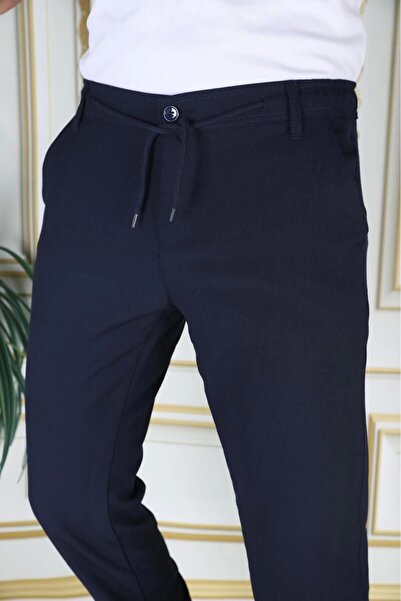 PHANTOM JEANS Сині облягаючі чоловічі бавовняні штани з еластаном - стильні та якісні