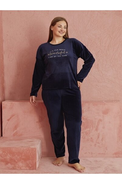 CALİA Жіночий вельветовий піжамний комплект великого розміру НОВИЙ СЕЗОН